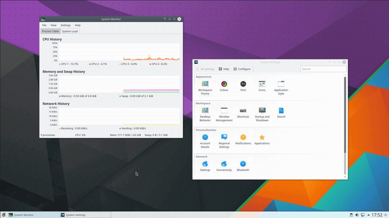 دسکتاپ Plasma-KDE لینوکس
